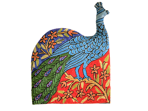IndicHues Hand Embroidered Tea Cosy for Teapot/ Kettle with Crewel work from Kashmir