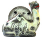 IndicHues Floral Handpainted Paper Mache Coaster set in Camel shape - IndicHues