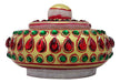 IndicHues Handmade Traditional Marble Sindoor Dani / Kumkum  Box With Meenakari work - IndicHues