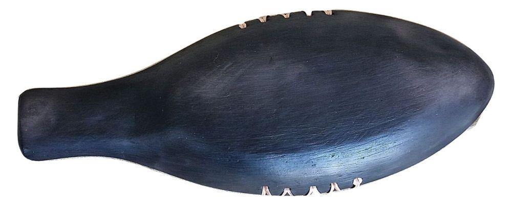 IndicHues Handmade Longpi Black Pottery Platter with Handle from Manipur - IndicHues