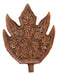 IndicHues Wooden Handcrafted Carved Chinar Design Key Ring Holder from Kashmir - IndicHues